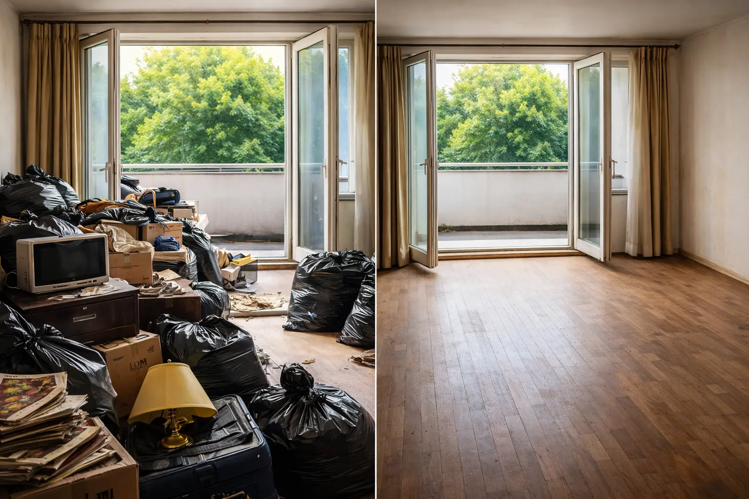 Lakáskiürítés és lomtalanítás közben